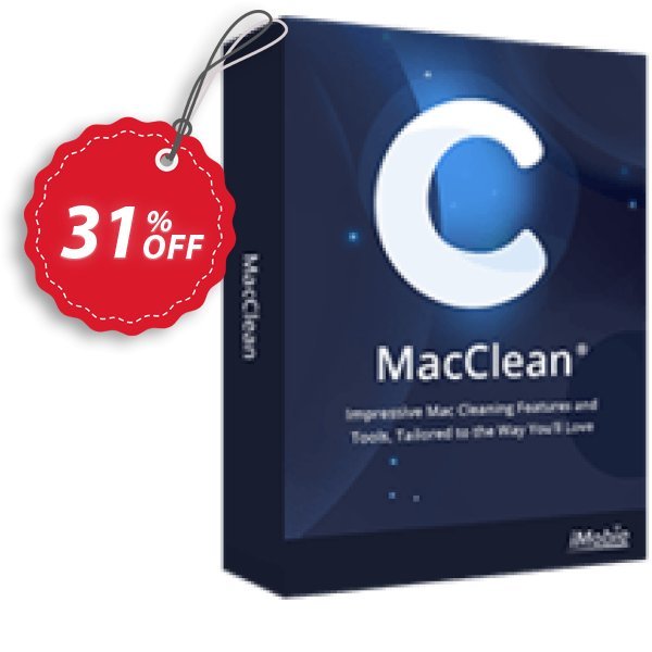 MACClean Coupon, discount Best discount is IMOBEDUDISCOUNT codes. Promotion: 30OFF Coupon MacClean