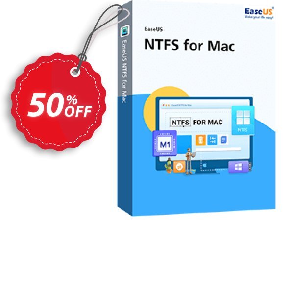 EaseUS NTFS For Mac Make4fun promotion codes