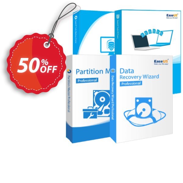 Bundle: EaseUS Partition Master + Todo PCTrans + Data Recovery Wizard + Todo Backup Home Lifetime Coupon, discount 50% OFF EaseUS Data Recovery Wizard Pro (Lifetime) with Bootable Media, verified. Promotion: Wonderful promotions code of EaseUS Data Recovery Wizard Pro (Lifetime) with Bootable Media, tested & approved