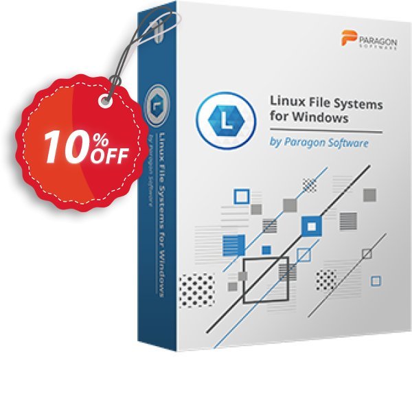 Paragon Linux File Systems for WINDOWS Coupon, discount 10% OFF PARAGON Linux File Systems for Windows, verified. Promotion: Impressive promotions code of PARAGON Linux File Systems for Windows, tested & approved
