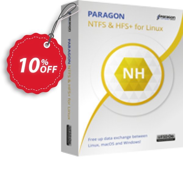 Paragon Microsoft NTFS for Linux Coupon, discount 10% OFF Paragon Microsoft NTFS for Linux, verified. Promotion: Impressive promotions code of Paragon Microsoft NTFS for Linux, tested & approved