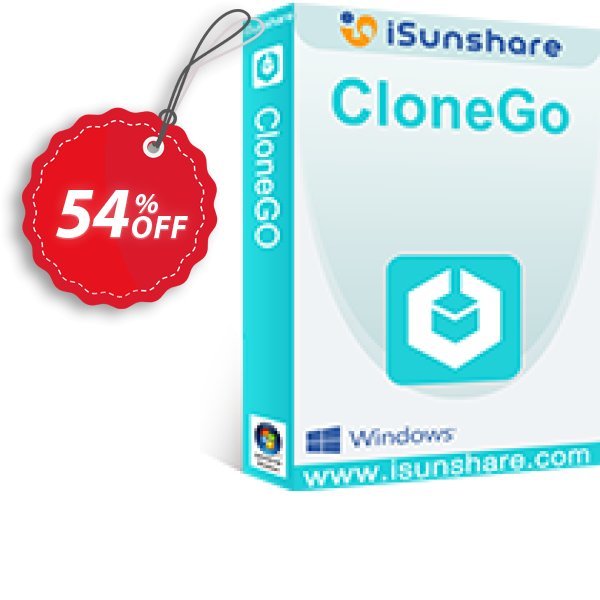 iSunshare CloneGo Coupon, discount iSunshare CloneGo discount (47025). Promotion: iSunshare CloneGo coupons