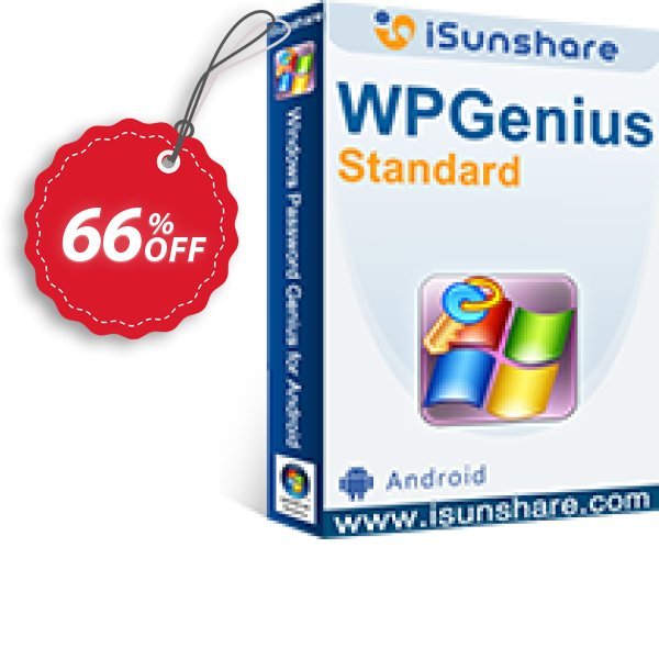 iSunshare WPGenius Standard Coupon, discount iSunshare WPGenius  discount (47025). Promotion: iSunshare discount coupons iSunshare Windows Password Genius