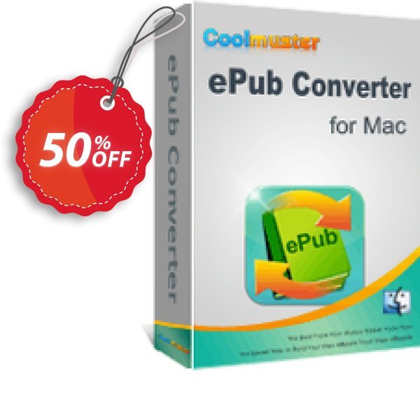 Coolmuster ePub Converter for MAC Coupon, discount affiliate discount. Promotion: 