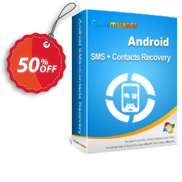 Coolmuster Android SMS+Contacts Recovery - Lifetime Plan, Unlimited Devices, 1 PC Coupon, discount affiliate discount. Promotion: