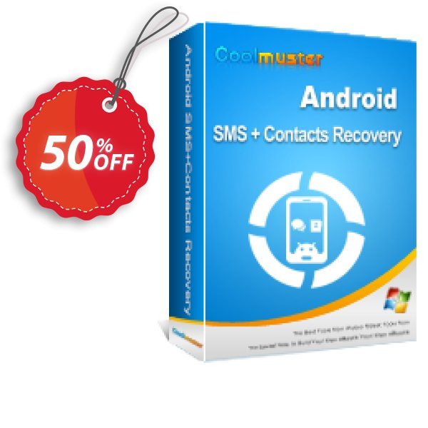 Coolmuster Android SMS+Contacts Recovery - Yearly Plan, Unlimited Devices, 1 PC Coupon, discount affiliate discount. Promotion:
