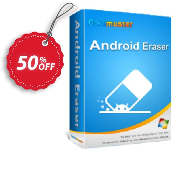 Coolmuster Android Eraser - Yearly Plan, 20 PCs  Coupon, discount affiliate discount. Promotion: 