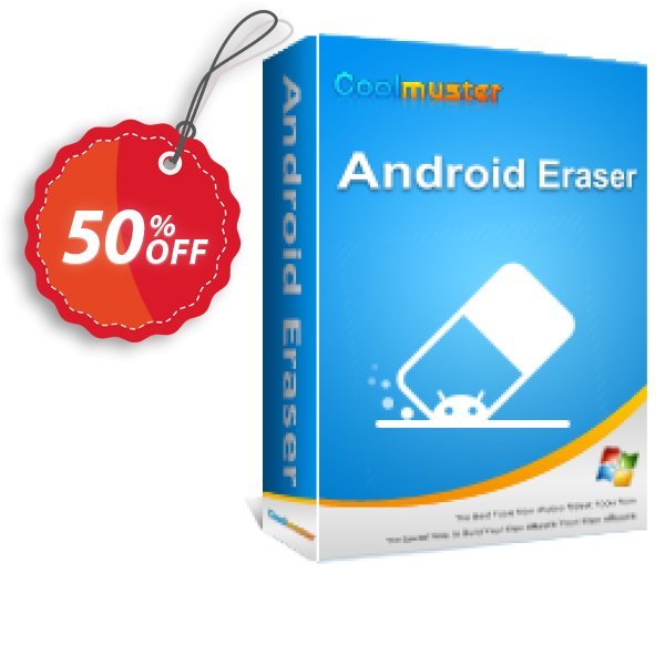 Coolmuster Android Eraser - Yearly Plan, 25 PCs  Coupon, discount affiliate discount. Promotion: 