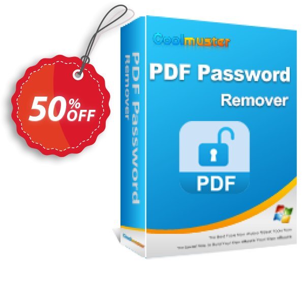 Coolmuster PDF Password Remover Coupon, discount affiliate discount. Promotion: 