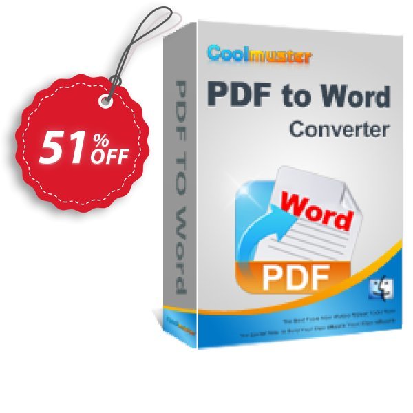 Coolmuster PDF to Word Converter for MAC Coupon, discount affiliate discount. Promotion: 