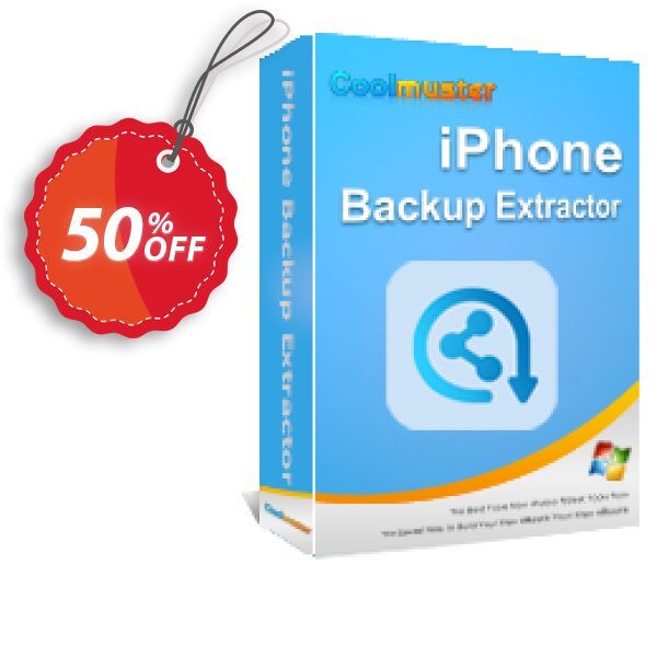 Coolmuster iPhone Backup Extractor - Lifetime Plan, 10 PCs Coupon, discount Coolmuster iPhone Backup Extractor - Lifetime License(10 PCs) Big offer code 2025. Promotion: Big offer code of Coolmuster iPhone Backup Extractor - Lifetime License(10 PCs) 2024