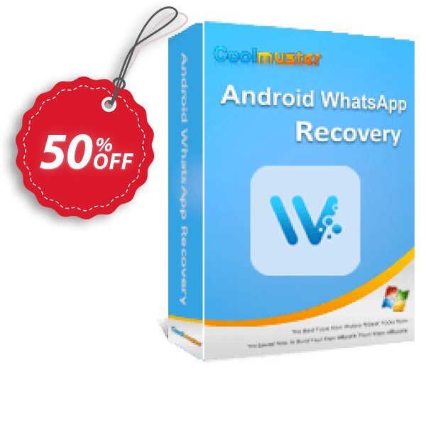 Coolmuster Android WhatsApp Recovery - Yearly Plan, 3 Devices, 1 PC Coupon, discount Coolmuster Android WhatsApp Recovery - 1 Year License(3 Devices, 1 PC) Wonderful offer code 2025. Promotion: Wonderful offer code of Coolmuster Android WhatsApp Recovery - 1 Year License(3 Devices, 1 PC) 2024