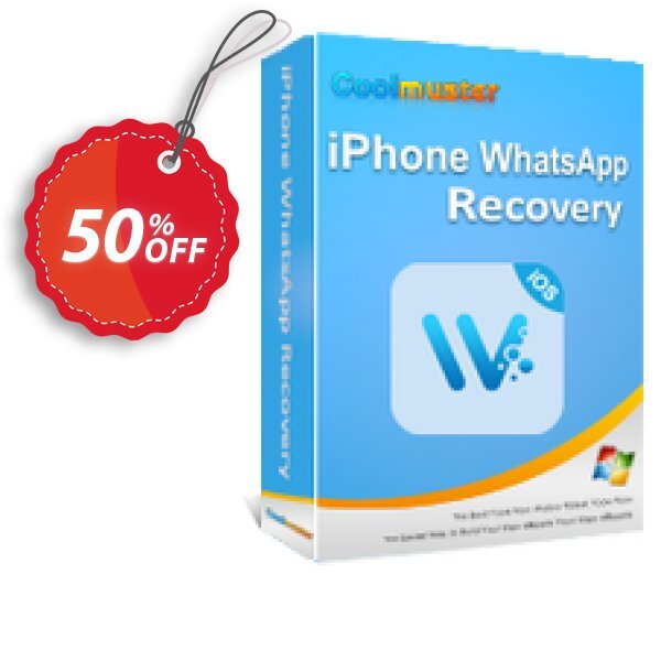 Coolmuster iPhone WhatsApp Recovery - Yearly Plan, 3 Devices, 1 PC Coupon, discount Coolmuster iPhone WhatsApp Recovery - 1 Year License(3 Devices, 1 PC) Amazing promo code 2025. Promotion: Amazing promo code of Coolmuster iPhone WhatsApp Recovery - 1 Year License(3 Devices, 1 PC) 2024