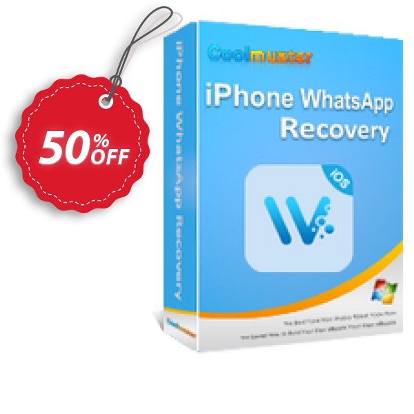 Coolmuster iPhone WhatsApp Recovery - Lifetime Plan, 9 Devices, 3 PCs Coupon, discount Coolmuster iPhone WhatsApp Recovery - Lifetime License(9 Devices, 3 PCs) Wonderful promotions code 2025. Promotion: Wonderful promotions code of Coolmuster iPhone WhatsApp Recovery - Lifetime License(9 Devices, 3 PCs) 2024