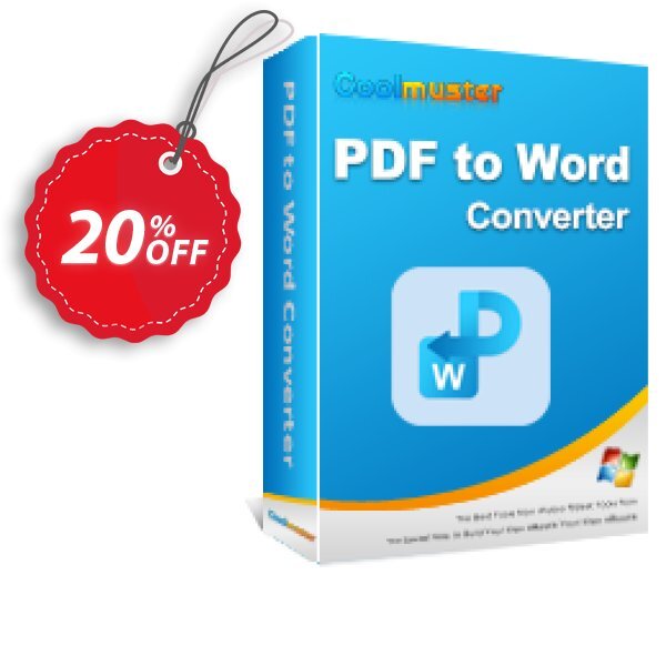 Coolmuster PDF to Word Converter - Lifetime Plan, 1 PC Coupon, discount Coolmuster PDF to Word Converter - Lifetime License(1 PC) Imposing promo code 2025. Promotion: Imposing promo code of Coolmuster PDF to Word Converter - Lifetime License(1 PC) 2024
