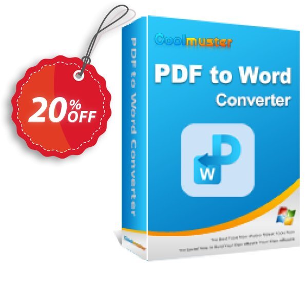 Coolmuster PDF to Word Converter - Monthly Plan, 5 PCs Coupon, discount Coolmuster PDF to Word Converter - 1 Month License(5 PCs) Staggering discount code 2025. Promotion: Staggering discount code of Coolmuster PDF to Word Converter - 1 Month License(5 PCs) 2024