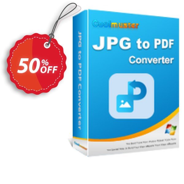 Coolmuster JPG to PDF Converter - Lifetime Plan, 1 PC Coupon, discount Coolmuster JPG to PDF Converter - Lifetime License(1 PC) Formidable discount code 2025. Promotion: Formidable discount code of Coolmuster JPG to PDF Converter - Lifetime License(1 PC) 2024