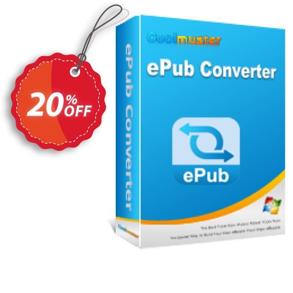 Coolmuster ePub Converter - Yearly Plan, 10 PCs Coupon, discount Coolmuster ePub Converter - 1 Year License(10 PCs) Amazing offer code 2025. Promotion: Amazing offer code of Coolmuster ePub Converter - 1 Year License(10 PCs) 2024
