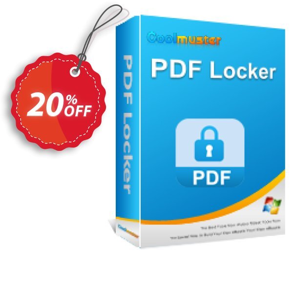 Coolmuster PDF Locker - Yearly Plan, 10 PCs Coupon, discount Coolmuster PDF Locker - 1 Year License(10 PCs) Amazing sales code 2025. Promotion: Amazing sales code of Coolmuster PDF Locker - 1 Year License(10 PCs) 2024