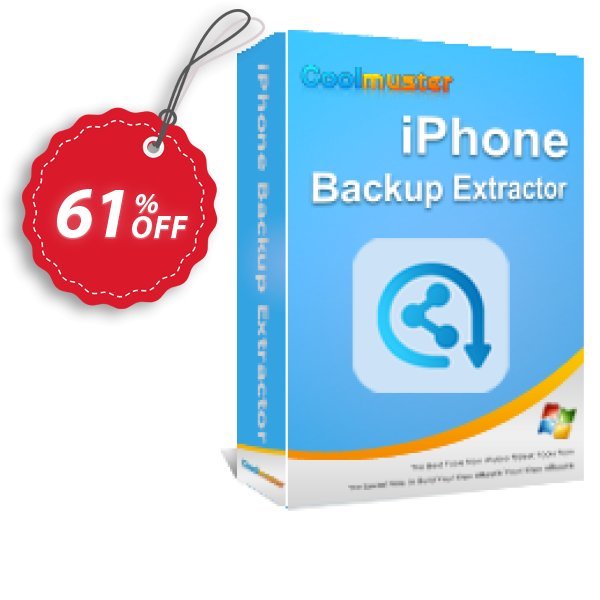 Coolmuster iPhone Backup Extractor Coupon, discount 50% OFF Coolmuster iPhone Backup Extractor, verified. Promotion: Special discounts code of Coolmuster iPhone Backup Extractor, tested & approved