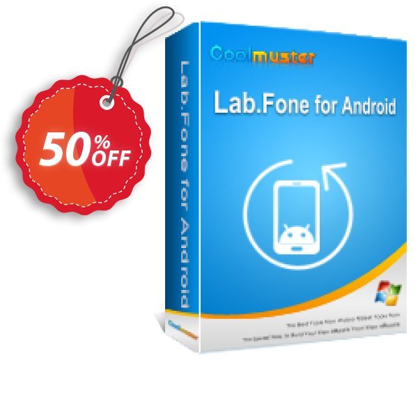 Coolmuster Lab.Fone for Android - Lifetime Plan, Unlimited Devices, 1 PC Coupon, discount affiliate discount. Promotion: