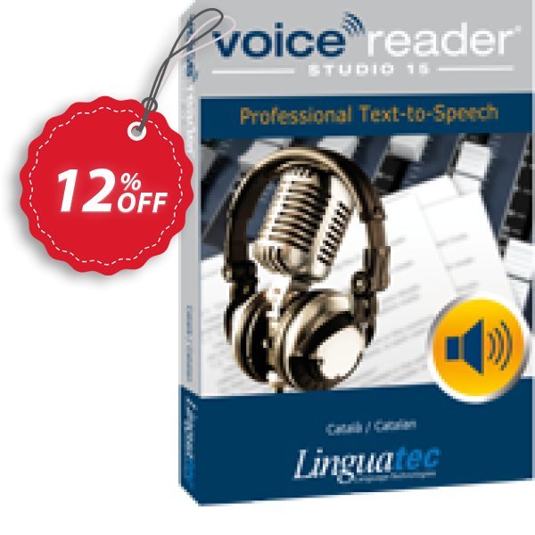 Voice Reader Studio 15 CAE / Català/Catalan Coupon, discount Coupon code Voice Reader Studio 15 CAE / Català/Catalan. Promotion: Voice Reader Studio 15 CAE / Català/Catalan offer from Linguatec