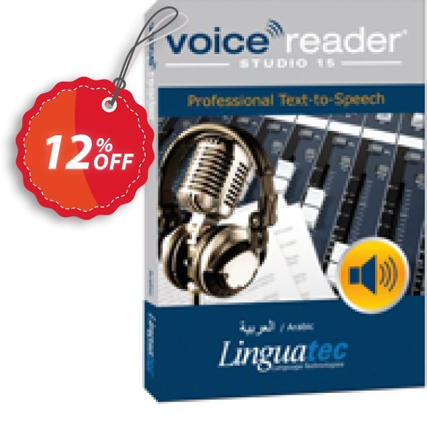 Voice Reader Studio 15 ARW / Arabic Coupon, discount Coupon code Voice Reader Studio 15 ARW / Arabic. Promotion: Voice Reader Studio 15 ARW / Arabic offer from Linguatec