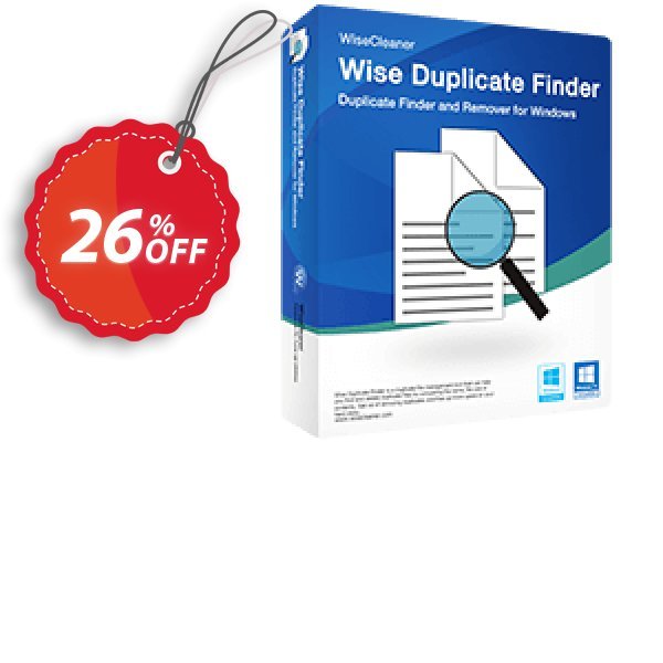Wise Duplicate Finder Coupon, discount 26% OFF Wise Duplicate Finder, verified. Promotion: Fearsome discounts code of Wise Duplicate Finder, tested & approved