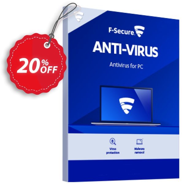 F-Secure ANTI-VIRUS Coupon, discount 10% OFF F-Secure ANTI-VIRUS, verified. Promotion: Imposing offer code of F-Secure ANTI-VIRUS, tested & approved