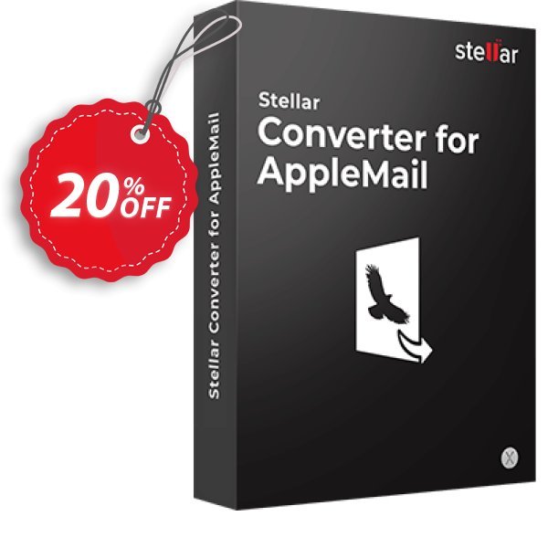 Stellar Apple Mail to Outlook 2011 Converter Coupon, discount Stellar Converter for AppleMail - Single User fearsome discounts code 2024. Promotion: NVC Exclusive Coupon