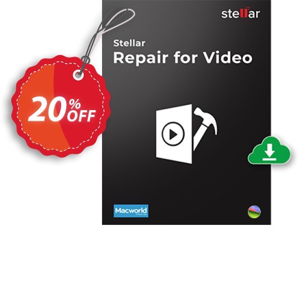 Stellar Repair for Video MAC Coupon, discount 20% OFF Stellar Repair for Video MAC, verified. Promotion: Stirring discount code of Stellar Repair for Video MAC, tested & approved