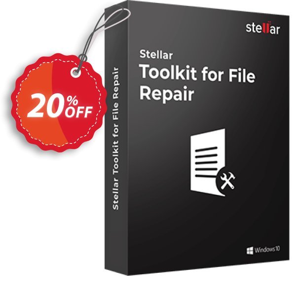 Stellar File Repair Toolkit Coupon, discount Stellar Toolkit for File Repair marvelous deals code 2024. Promotion: NVC Exclusive Coupon