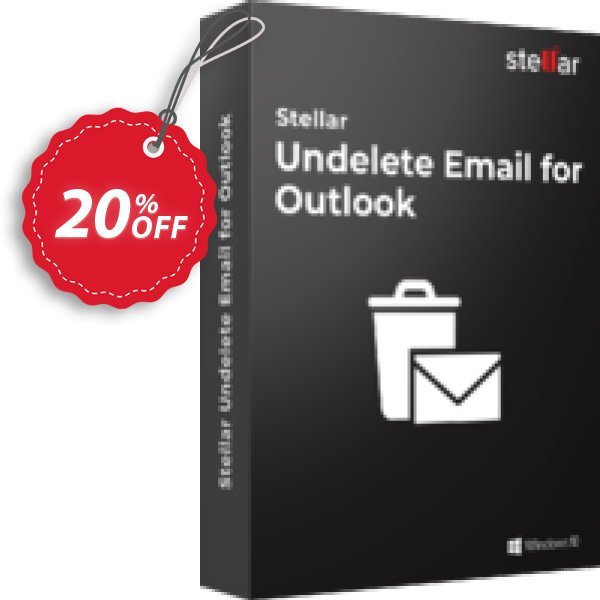 Stellar Undelete Email for Outlook Coupon, discount Stellar Undelete Email for Outlook [1 Year Subscription] awful discount code 2024. Promotion: NVC Exclusive Coupon