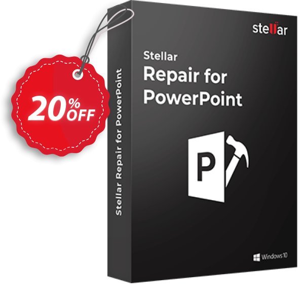 Stellar Repair for PowerPoint Coupon, discount Stellar Repair for PowerPoint [1 Year Subscription] wondrous discounts code 2025. Promotion: NVC Exclusive Coupon