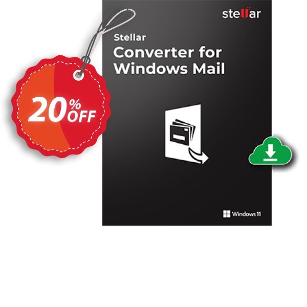 Stellar Converter for WINDOWS Mail Coupon, discount Stellar Converter for Windows Live Mail amazing discounts code 2024. Promotion: amazing discounts code of Stellar Converter for Windows Live Mail 2024