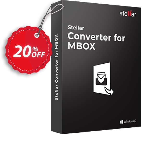 Stellar MBOX to PST Converter Coupon, discount Stellar Converter for MBOX amazing promo code 2025. Promotion: NVC Exclusive Coupon