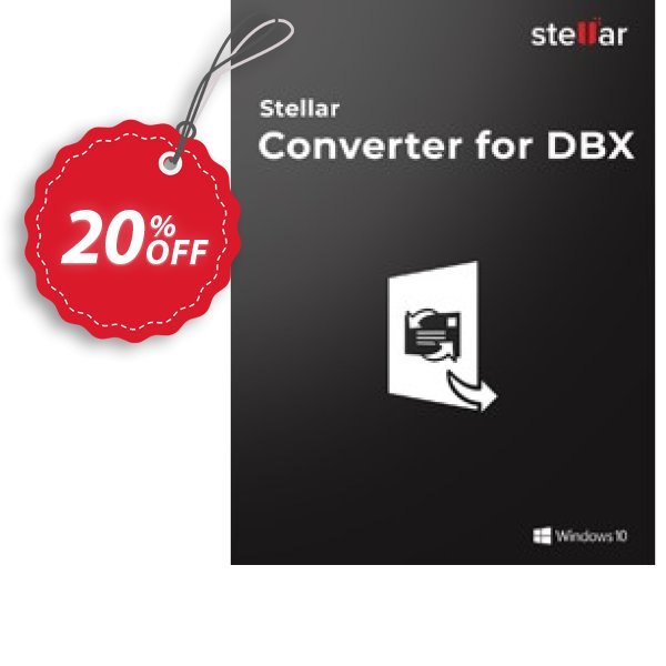 Stellar DBX to PST Converter Coupon, discount Stellar Converter for DBX [1 Year Subscription] awesome sales code 2024. Promotion: NVC Exclusive Coupon