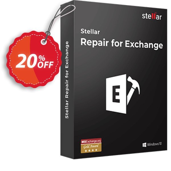 Stellar Repair for Exchange Coupon, discount Stellar Repair for Exchange [1 Year Subscription] stirring promotions code 2024. Promotion: NVC Exclusive Coupon