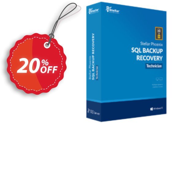 Stellar Repair for SQL Backup Coupon, discount Stellar Repair for SQL Backup fearsome promo code 2025. Promotion: NVC Exclusive Coupon