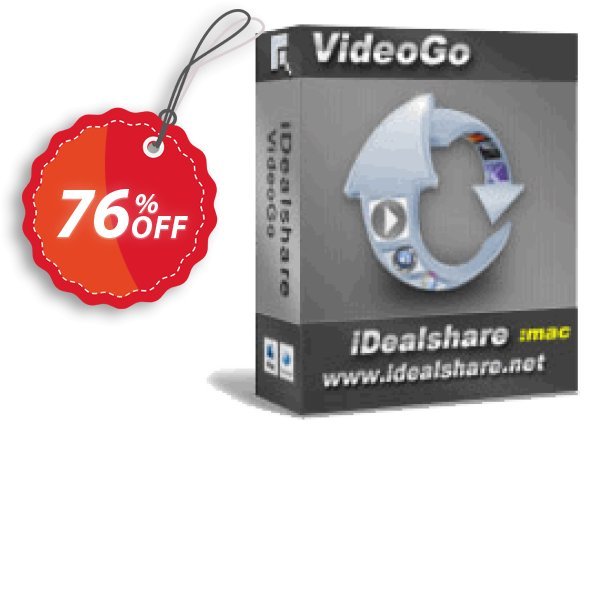 iDealshare VideoGo for MAC, Lifetime Coupon, discount 50% off for 611063. Promotion: