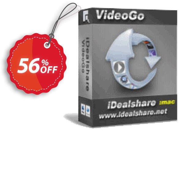 iDealshare VideoGo for MAC Coupon, discount 50% off for 611063. Promotion: 