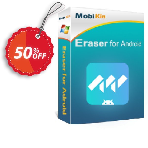 MobiKin Eraser for Android, 16-20PCs Lifetime Coupon, discount 50% OFF. Promotion: 