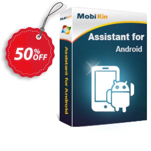 MobiKin Assistant for Android - Yearly, 21-25PCs Plan Coupon, discount 50% OFF. Promotion: 
