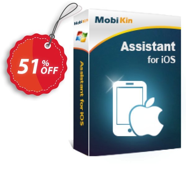 MobiKin Assistant for iOS - Yearly, 1 PC Plan Coupon, discount 50% OFF. Promotion: 