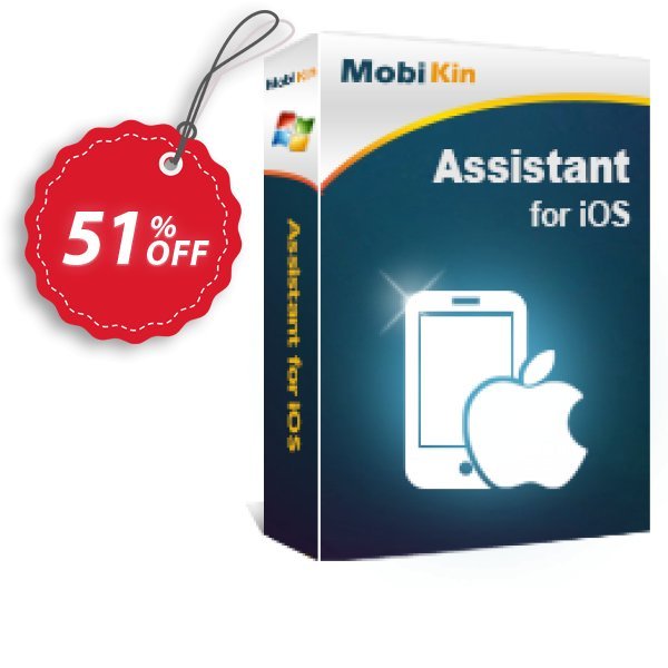 MobiKin Assistant for iOS - Yearly, 2-5 PCs Plan Coupon, discount 50% OFF. Promotion: 