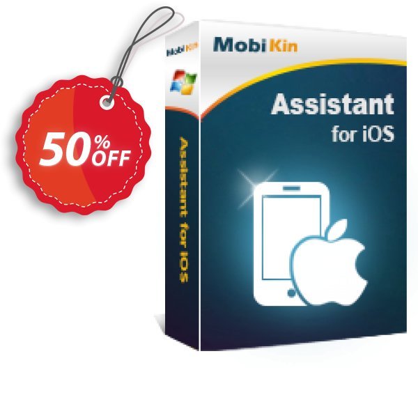 MobiKin Assistant for iOS - Yearly, 11-15PCs Plan Coupon, discount 50% OFF. Promotion: