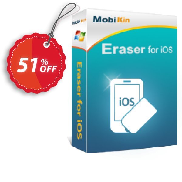 MobiKin Eraser for iOS - Yearly, 2-5 PCs Plan Coupon, discount 50% OFF. Promotion: