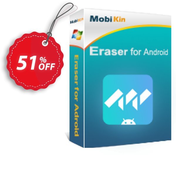 MobiKin Eraser for Android - Lifetime, 1 PC Plan Coupon, discount 50% OFF. Promotion: 