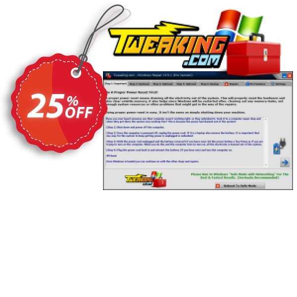 Tweaking.com WINDOWS Repair Pro v3 to v4 Upgrade Coupon, discount Tweaking.com - Windows Repair Pro v3 to v4 Upgrade fearsome sales code 2024. Promotion: fearsome sales code of Tweaking.com - Windows Repair Pro v3 to v4 Upgrade 2024