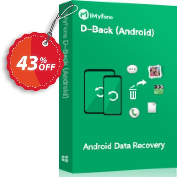 iMyFone D-Back for Android Coupon, discount 43% OFF iMyFone D-Back for Android, verified. Promotion: Awful offer code of iMyFone D-Back for Android, tested & approved